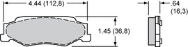 Wilwood Brake Pads - D732 Pad Shape