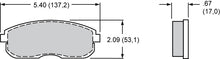 Load image into Gallery viewer, Wilwood Brake Pads - D815 Pad Shape