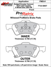 Load image into Gallery viewer, Wilwood Brake Pads - D857 Pad Shape
