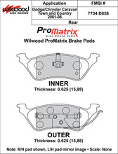 Load image into Gallery viewer, Wilwood Brake Pads - D858 Pad Shape