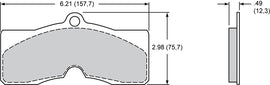 Wilwood Brake Pads - D8 Pad Shape