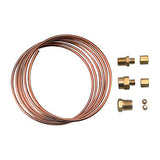 Equus Accessories, Tubing Kit, Copper, 6 ft, Includes Compression Fittings