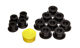 Control Arm Bushing Set; Black; Front; Performance Polyurethane;