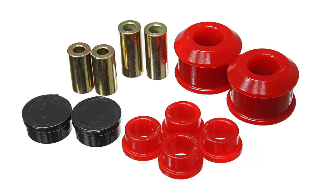 Control Arm Bushing Set; Red; Front; Performance Polyurethane;