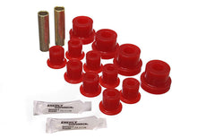 Load image into Gallery viewer, Leaf Spring Bushing Set; Red; Front; Performance Polyurethane;