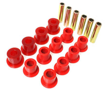 Load image into Gallery viewer, Leaf Spring Bushing Set; Red; Front; Performance Polyurethane;