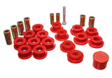 Control Arm Bushing Set; Red; Front; Performance Polyurethane;