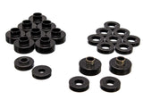 Body Cab Mount Set; Black; Performance Polyurethane;
