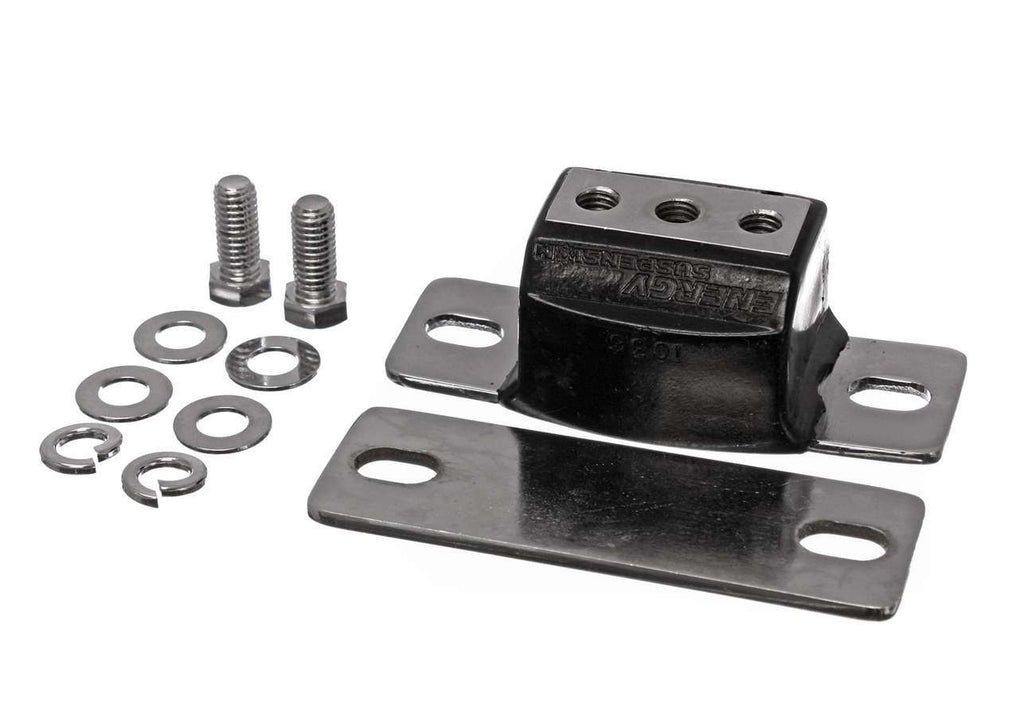 Transmission Mount; Black; Chrome Finish; Performance Polyurethane;