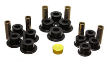 Load image into Gallery viewer, Leaf Spring Bushing Set; Black; Rear; Performance Polyurethane;