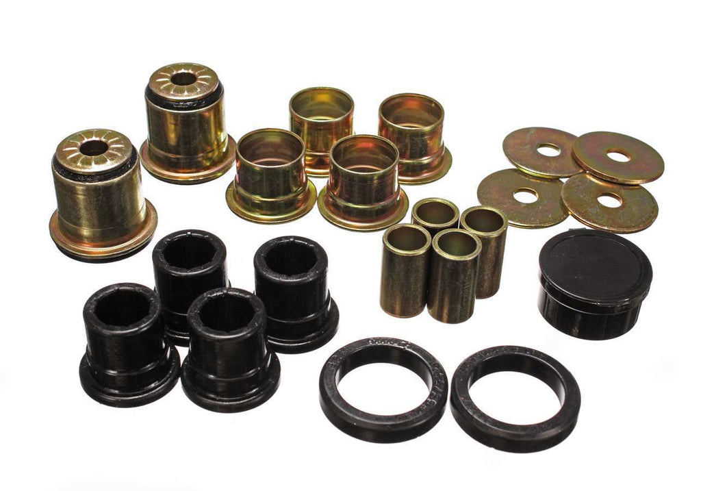 Control Arm Bushing Set; Black; Front; Performance Polyurethane;