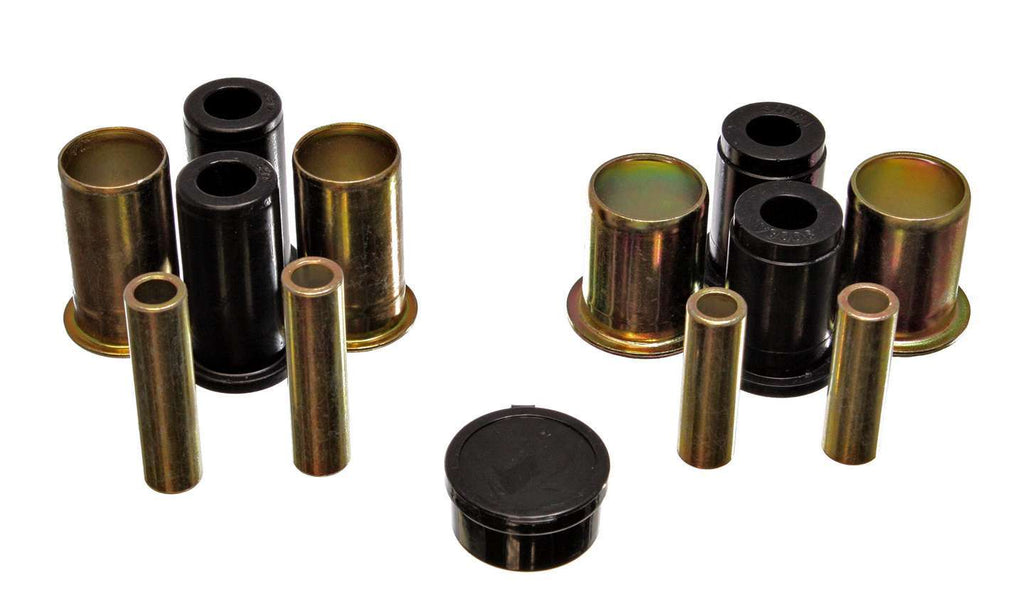 Control Arm Bushing Set; Black; Front Lower; Performance Polyurethane;