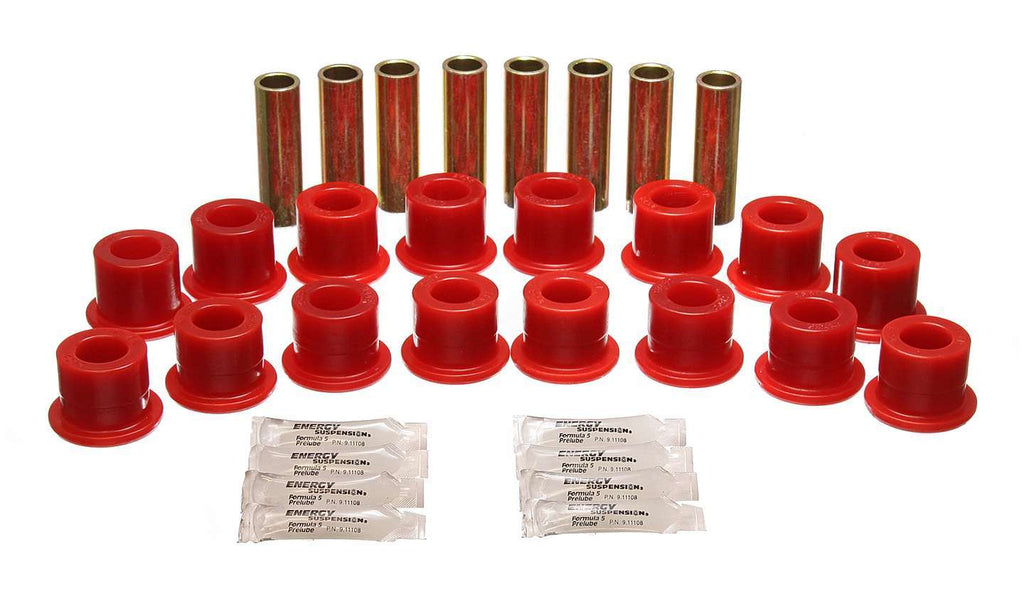 Control Arm Bushing Set; Red; Front Or Rear; Performance Polyurethane;