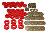 Body Mount Set; Red; Performance Polyurethane;
