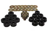 Body Mount Set; Black; Performance Polyurethane;