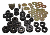 Body Mount Set; Black; Performance Polyurethane;