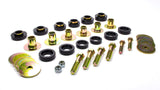 Body Mount Set; Black; Performance Polyurethane; Complete Body/Subframe Mount;