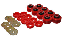 Load image into Gallery viewer, Body Cab Mount Set; Red; Performance Polyurethane;