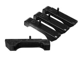 Radiator Isolator Pad Set; Black; Small Block 3 Row;