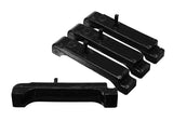 Radiator Isolator Pad Set; Black; Big Block 4 Row;