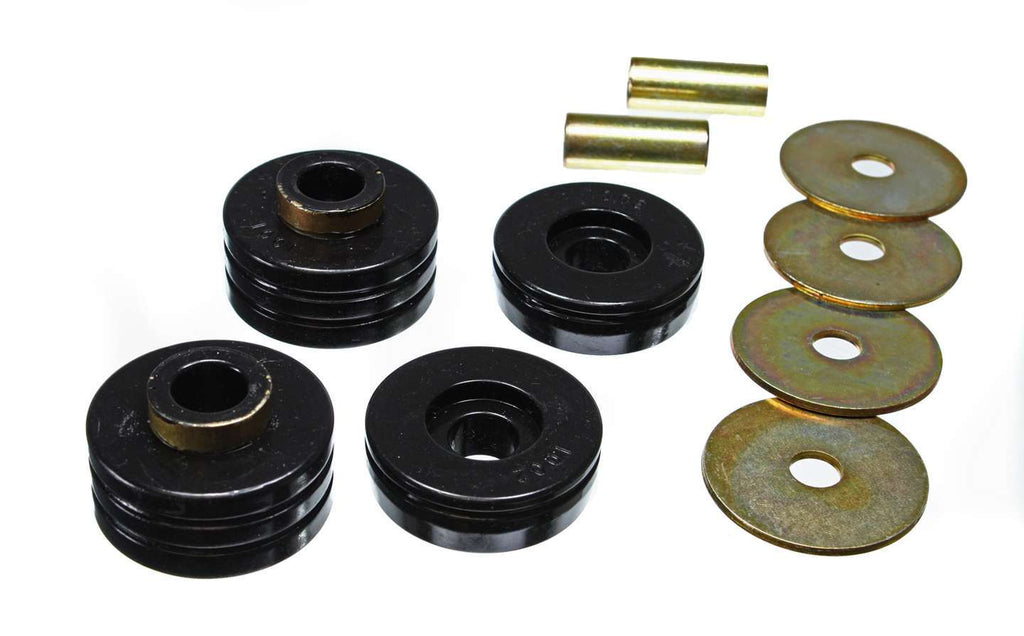 Transmission Mount Set; Black; Performance Polyurethane;