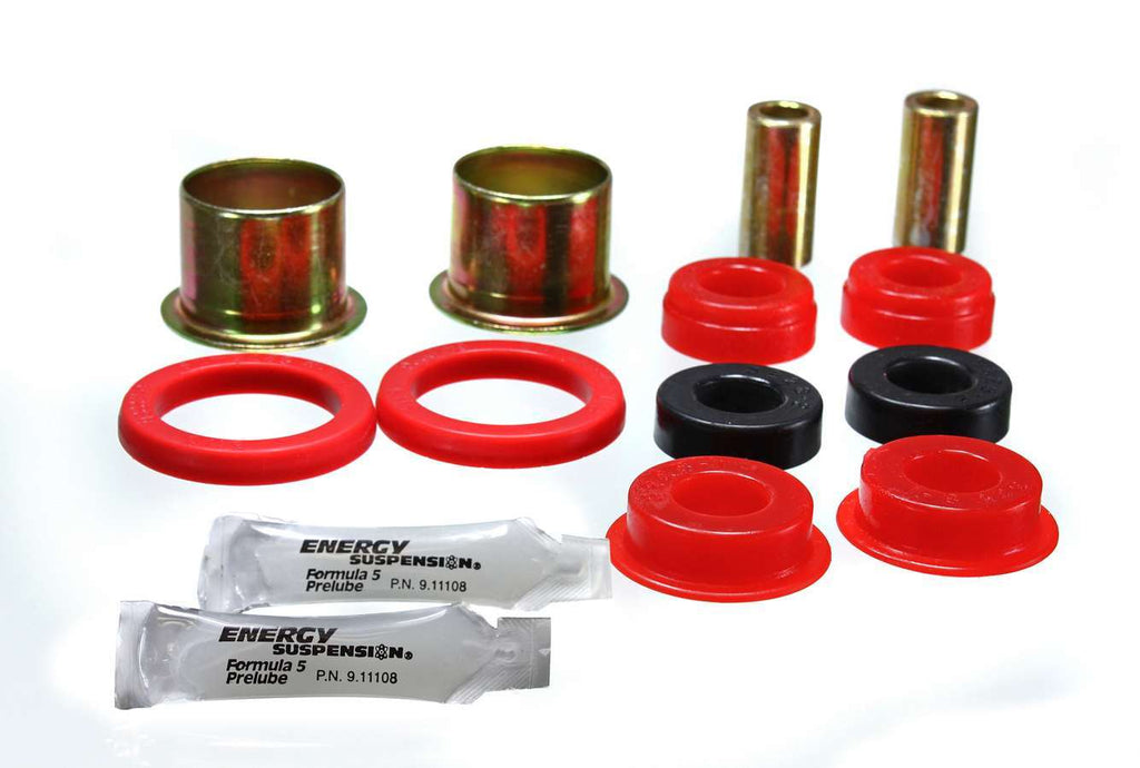 Axle Pivot Bushing Set; Red; Rear; Performance Polyurethane;