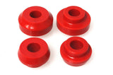 Radius/Strut Arm Bushing Set; Red; Performance Polyurethane;
