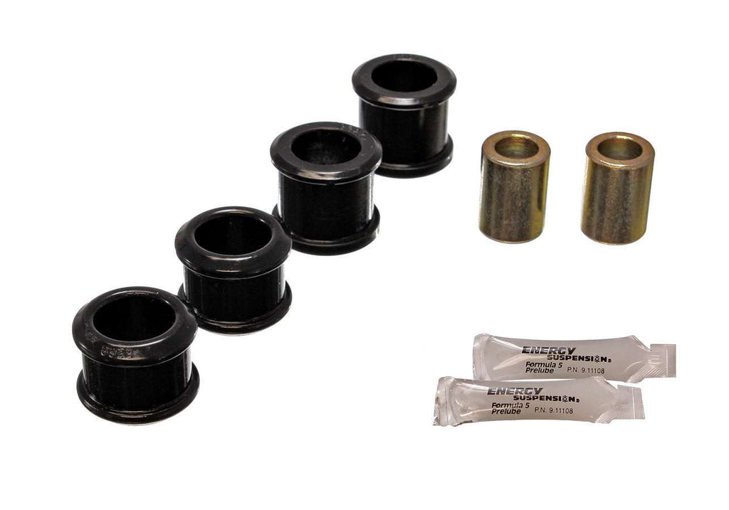 Track Arm Bushing Set; Black; Front; Performance Polyurethane;