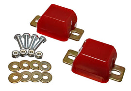 Bump Stop Set; Red; Front; Performance Polyurethane;