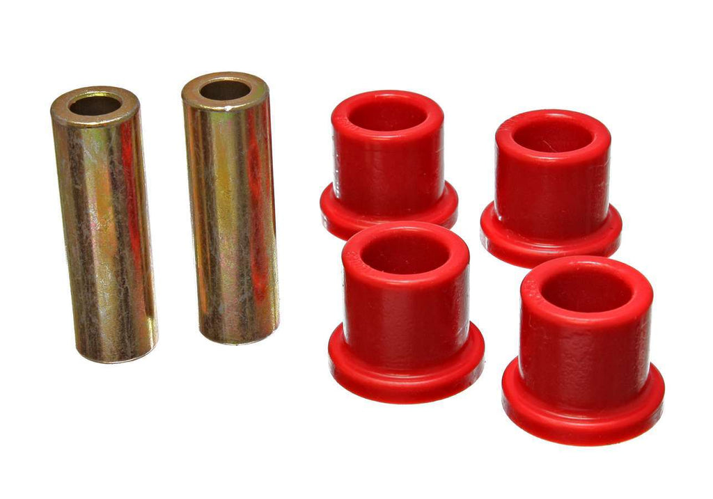 Rack And Pinion Bushing Set; Red; Performance Polyurethane;