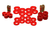 Control Arm Bushing Set; Red; Front; Performance Polyurethane;