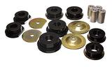 Sub-Frame Bushing Set; Black; Rear; Performance Polyurethane;