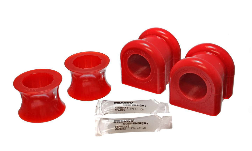 Sway Bar Bushing Set; Red; Front; 35mm; Performance Polyurethane;