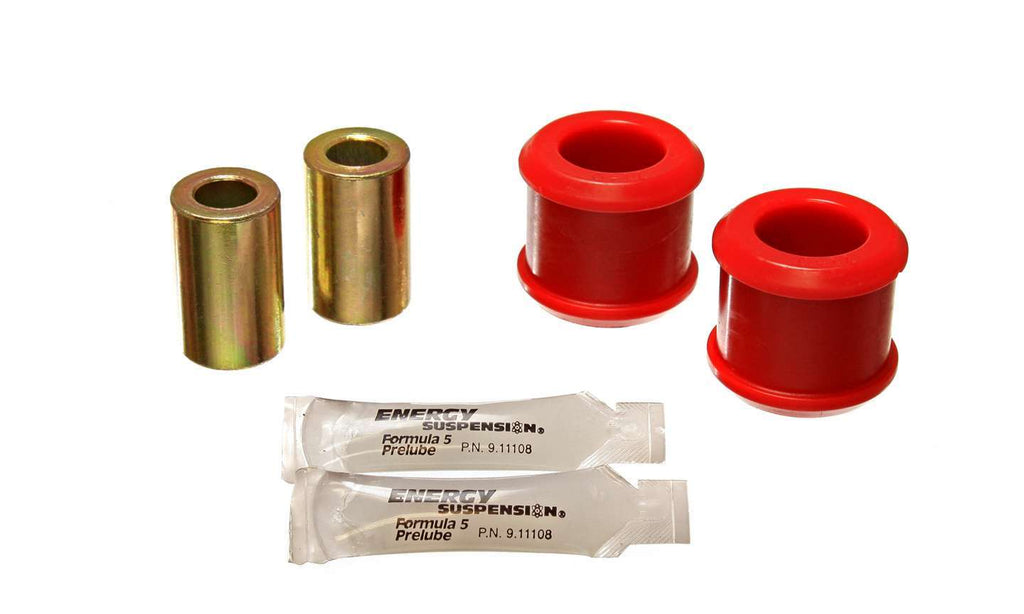 Track Rod Bushing Set; Red; Front; Performance Polyurethane;