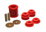 Differential Carrier Bushing Set; Red; Rear; Performance Polyurethane;