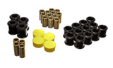 Control Arm Bushing Set; Black; Rear; Performance Polyurethane;