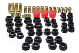 Control Arm Bushing Set; Black; Rear; Performance Polyurethane;
