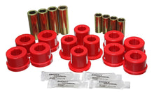 Load image into Gallery viewer, Control Arm Bushing Set; Red; Front; Performance Polyurethane;