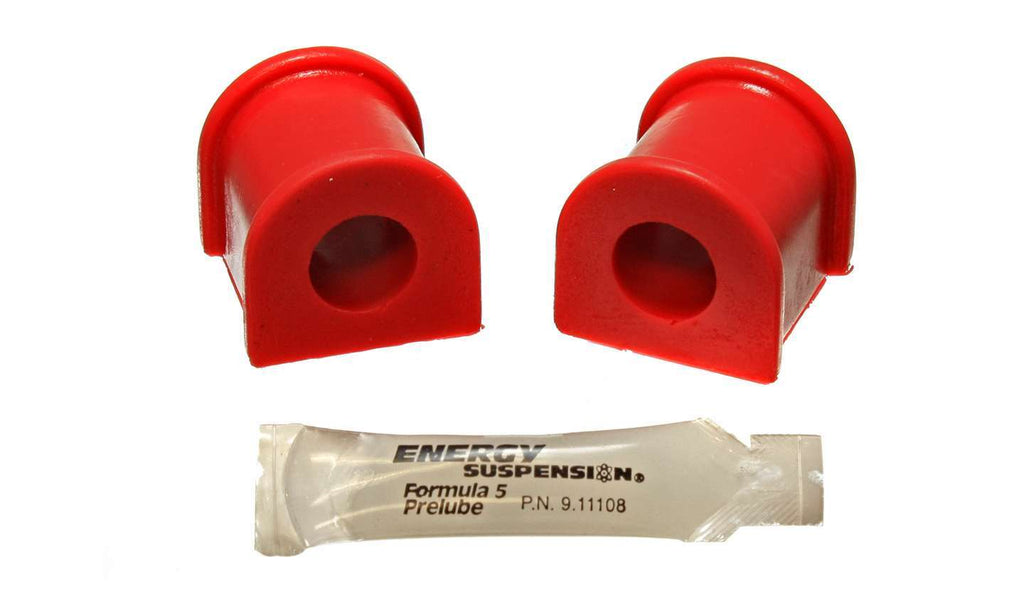 Sway Bar Bushing Set; Red; Rear; Bar Dia. 18mm; Performance Polyurethane;