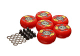 Creeper Wheel; Red; 2 in./50mm; Qty 6;