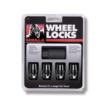 Load image into Gallery viewer, Wheel Locks Acorn Black Chrome 14mm x 1.50 4Pack