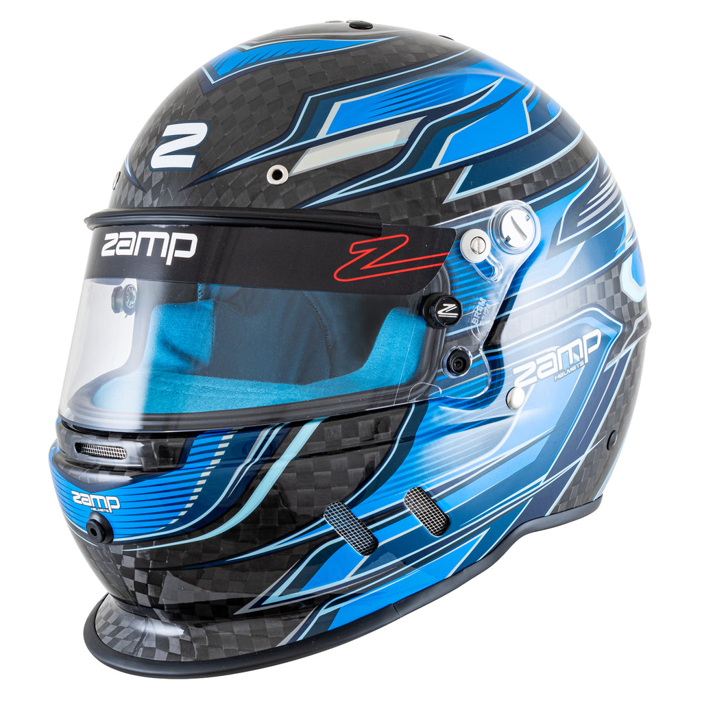 RZ-67D Carbon Blue Graphic Helmet