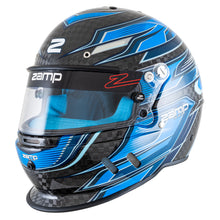 Load image into Gallery viewer, RZ-67D Carbon Blue Graphic Helmet