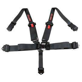 Race Seat Harness Black 3/2 Shoulder 3 5 Point Pull Down (Out)