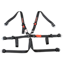 Load image into Gallery viewer, Race Seat Harness Black 2 Shoulder 2 6 Point Pull Up (In)