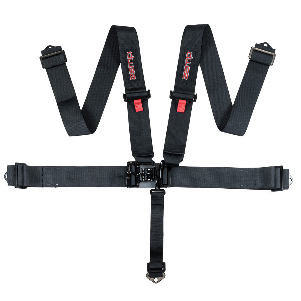 Race Seat Harness Black 3x3 5 Point Pull Down (Out)