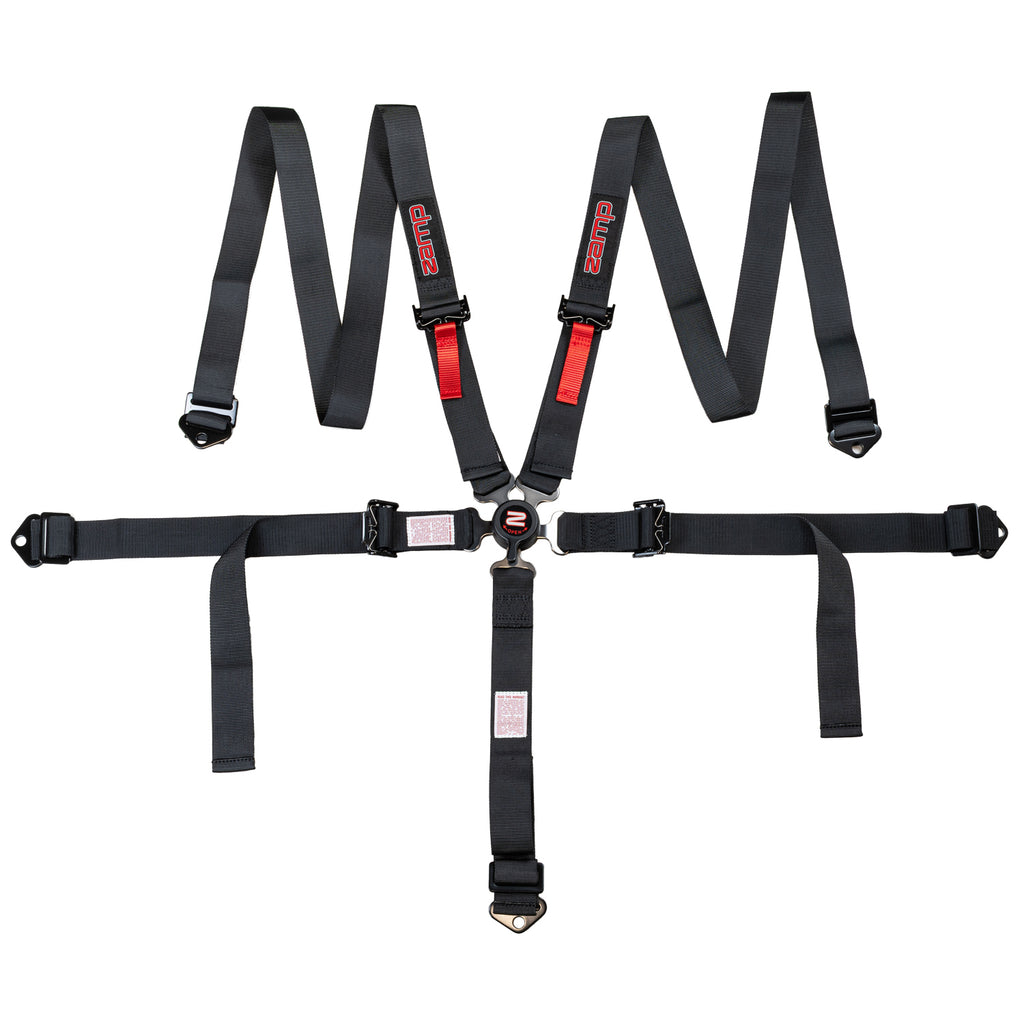 Race Seat Harness Youth Black 2" 5 Point Camlock Pull Down (Out)