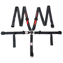 Load image into Gallery viewer, Race Seat Harness Youth Black 2" 5 Point Camlock Pull Down (Out)