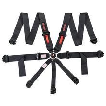 Load image into Gallery viewer, Race Seat Harness Black CAM Lock 3x3 Shoulder 7 Point Pull Down (Out)
