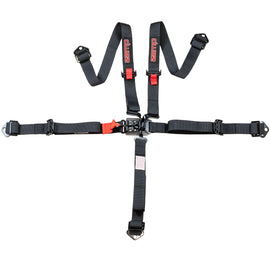 Race Seat Harness Black 2x2 5 Point Pull Up (In)